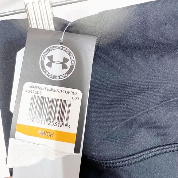 Under Armour Leggings Women Small 7/8 HeatGear Yoga Style Pants Compression New - Picture 4 of 5